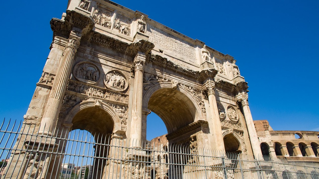 Arch of Constantine and the Battle of Emperors on Milvian Bridge